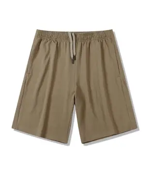 Wholesale hot selling cotton shorts unisex running athletic custom logo cotton shorts mens