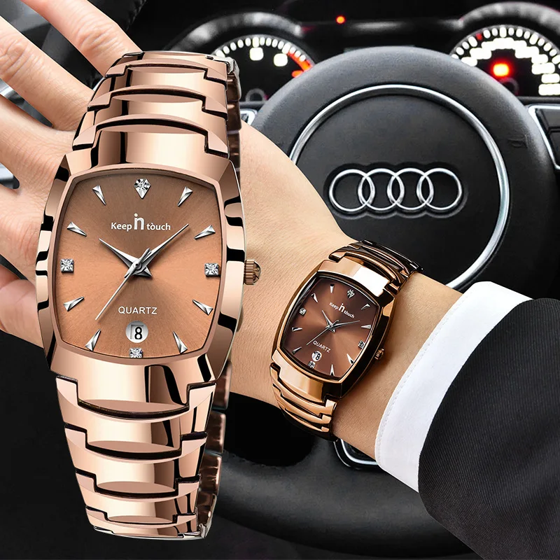 Buy Luxurious His and Her Couple Watches Water Resistant Business