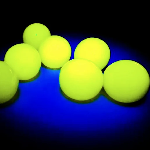 Balles En Caoutchouc Fluorescent SSR 100x - Calibre 50 - Luminescentes Nuit - Pour Paintball Et Umarex T4E