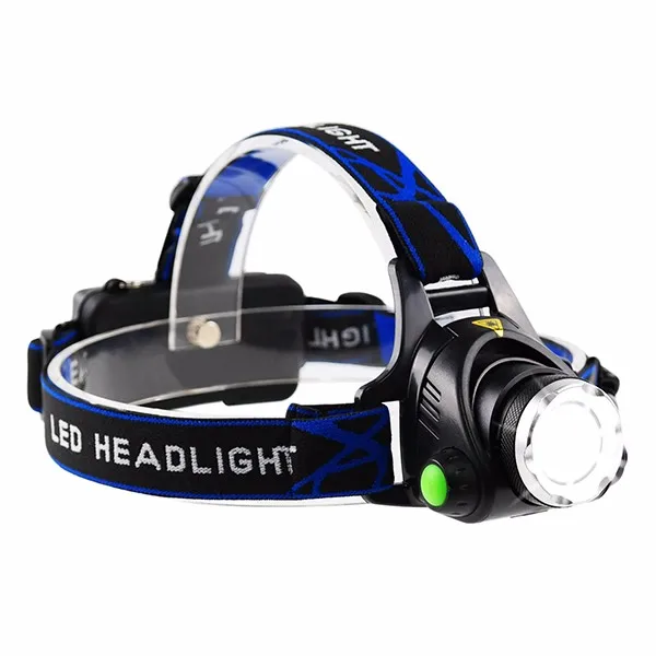 product hotsale outdoor headlight rechargeable 18650 zoom head torch waterproof t6 led 1000 lumens camping headlamp-38