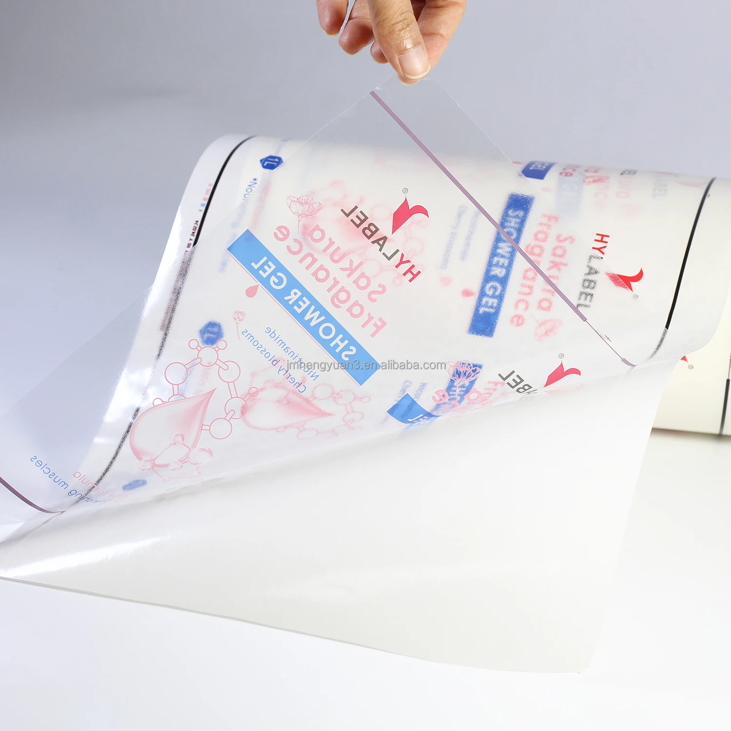 Custom Label Stickers Transparent PE Sticker Shampoo Bottle ...