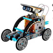 DIY assembled toy  self assembled solar toy car 12 in 1 intelligent robot