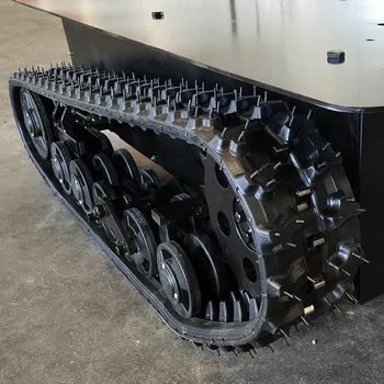 All Terrain High-Speed Rubber Crawler Tank Tracked Undercarriage Unmanned Vehicle Robot Chassis Construction Machinery Parts