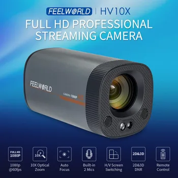 FEELWORLD HV10X 1080P-Ready PTZ IP Camera for Sports Stadium Broadcasting, Auto Tracking Technology, Factory Direct Sales detail image