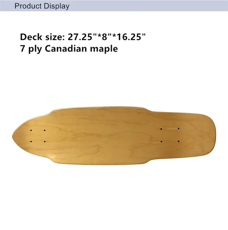 Wholesale Blank 27 Inch Old School Cruiser Skateboard Deck With