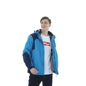 Men's Winter Safari Jacket Workwear Style 100% Polyester with Hood Waterproof Zipper Breathable & Windproof Pockets