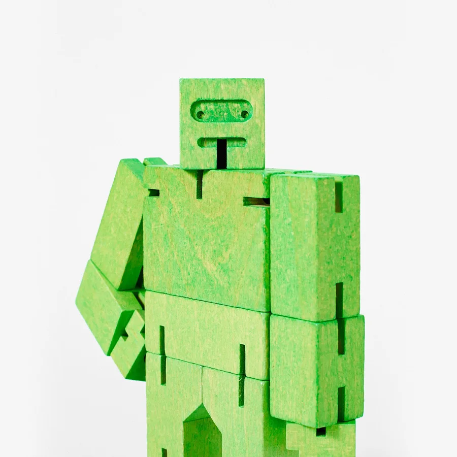 Trending New Arrivals Kids Montessori Educational Toys Puzzle Transforming Wooden Robot for Children Cubebot