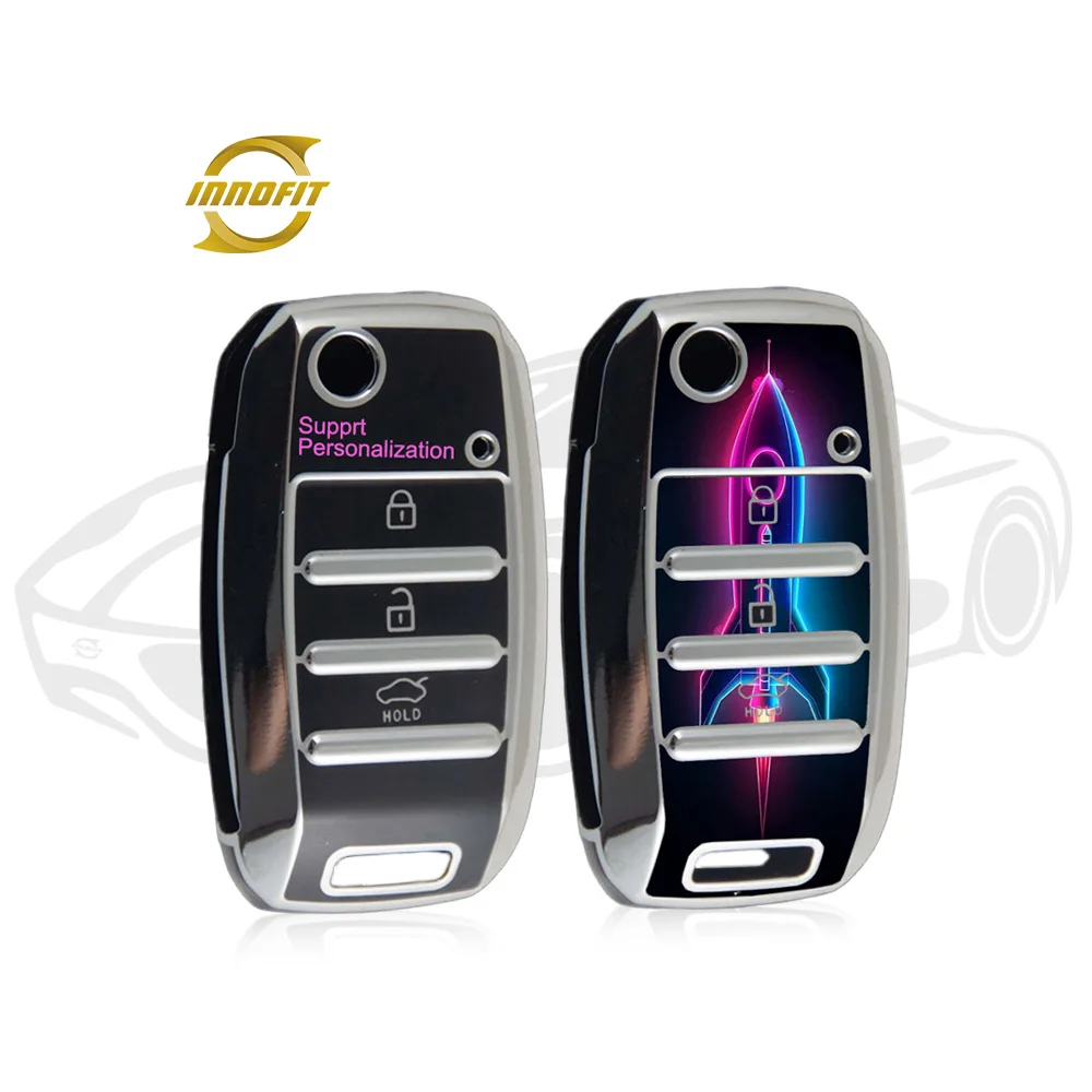 Innofit Personalization Car Key Cover TPU Fob Case Supplier for Infiniti Nissan Seat Skoda Fiat Dodge GENESIS Chrysler Dacia