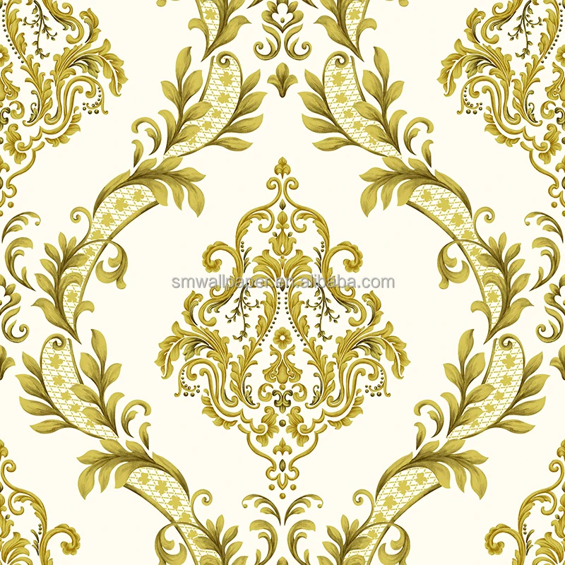 European Royal New Design Pvc Wallpaper Home Decoration Classic Damask