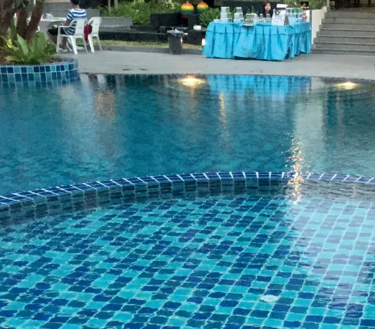 Kajaria Swimming Pool Tile Blue Color Mosaic