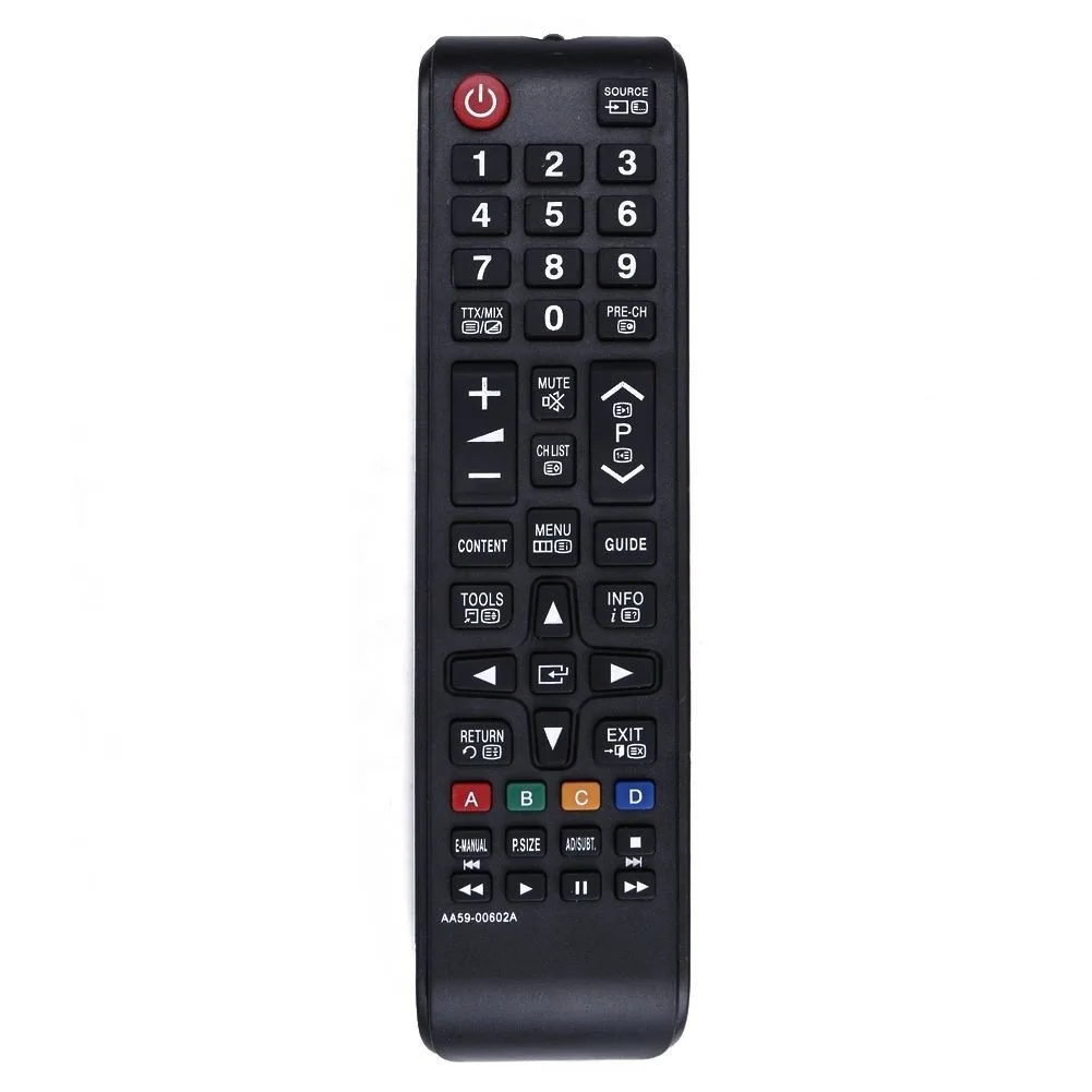 Universal ABS Plastic Custom Function Fixed Code Remote Control for Samsung Smart LCD LED HD TV 1-Year Warranty
