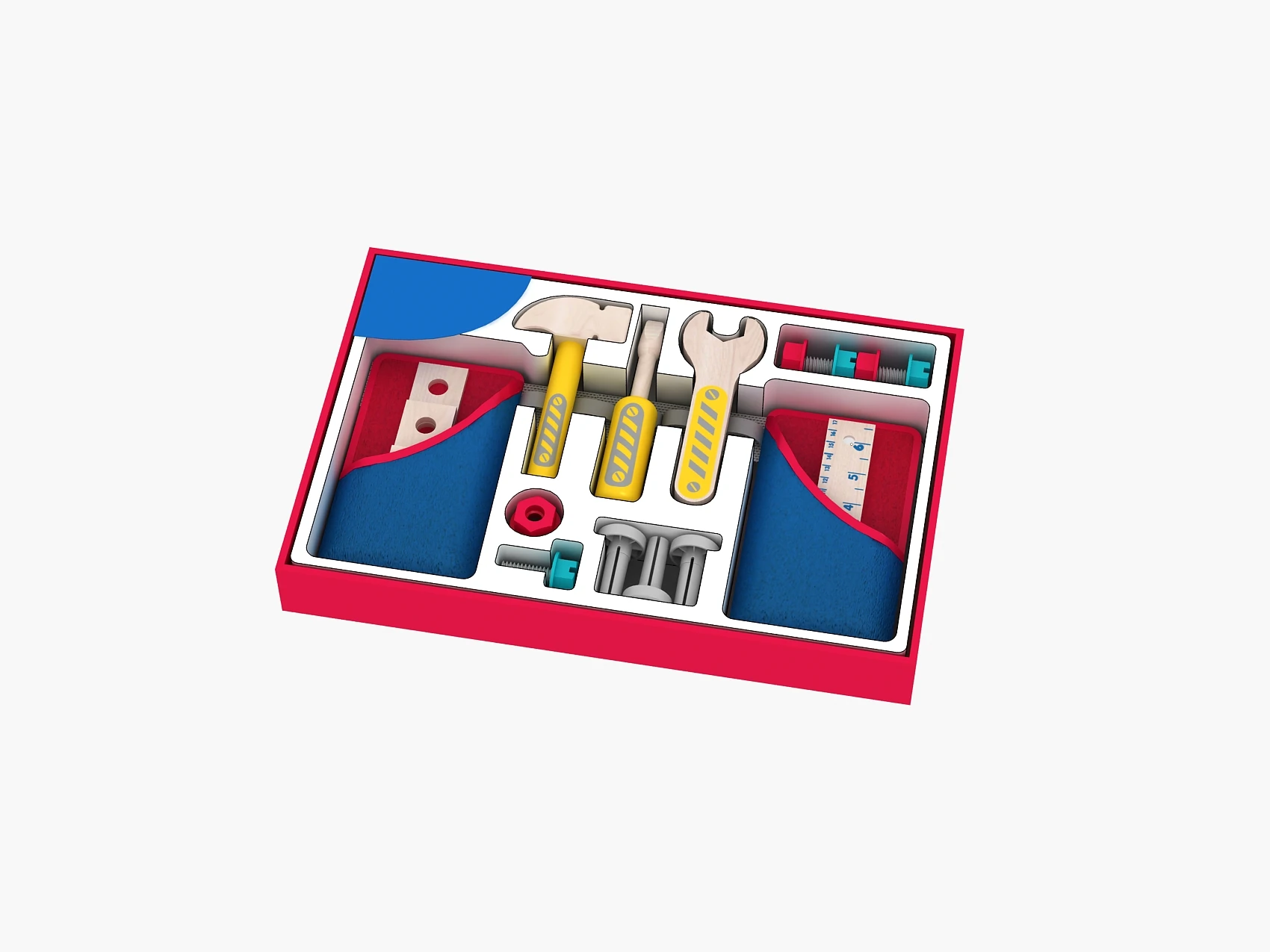 Деревянный игровой домик игрушечный детский Винт инструмент с деревянным гаечным ключом Набор детских инструментов