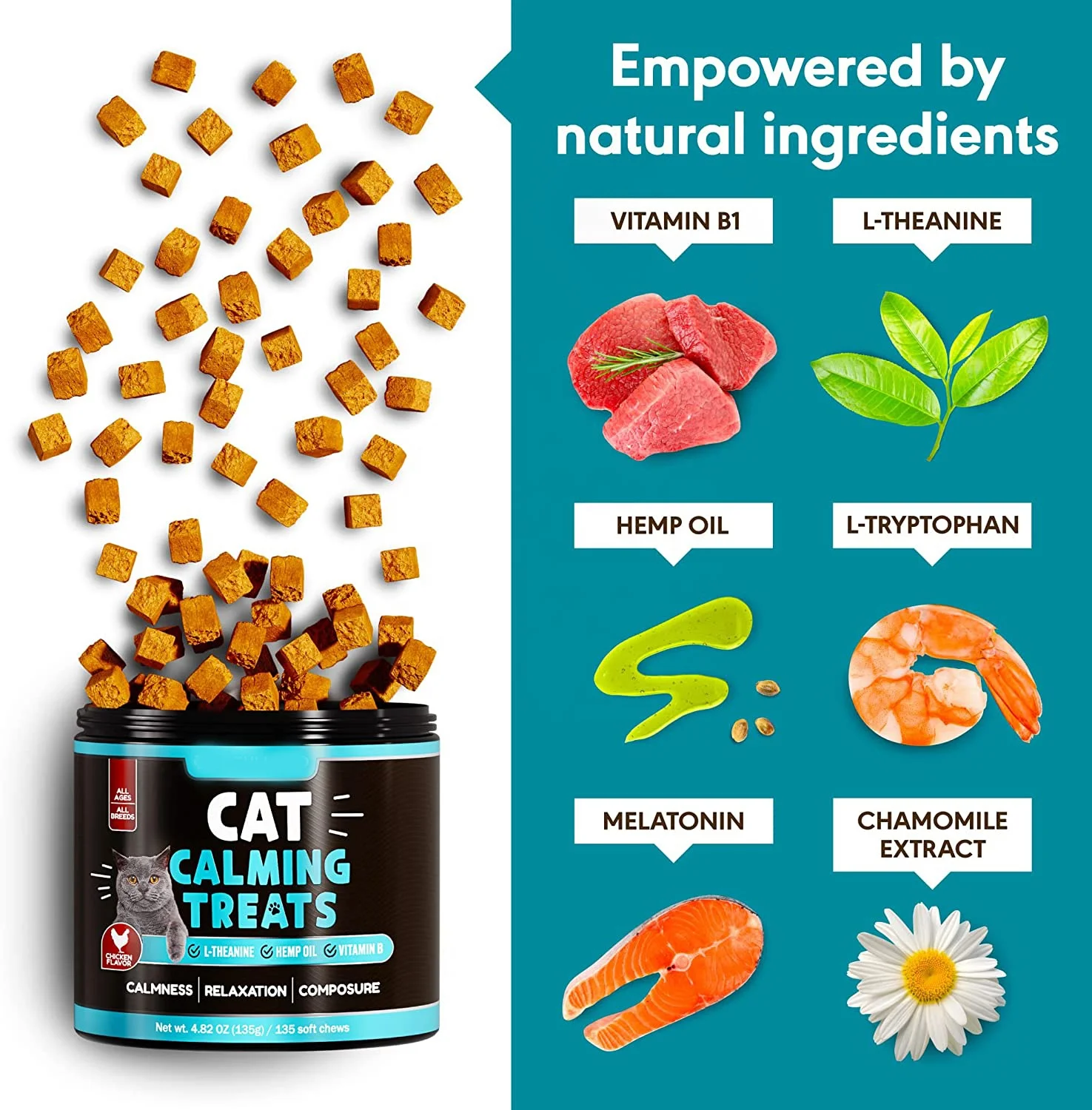 Oem Calming Chews For Cats With Anxiety And Stress Cat Calming Treats