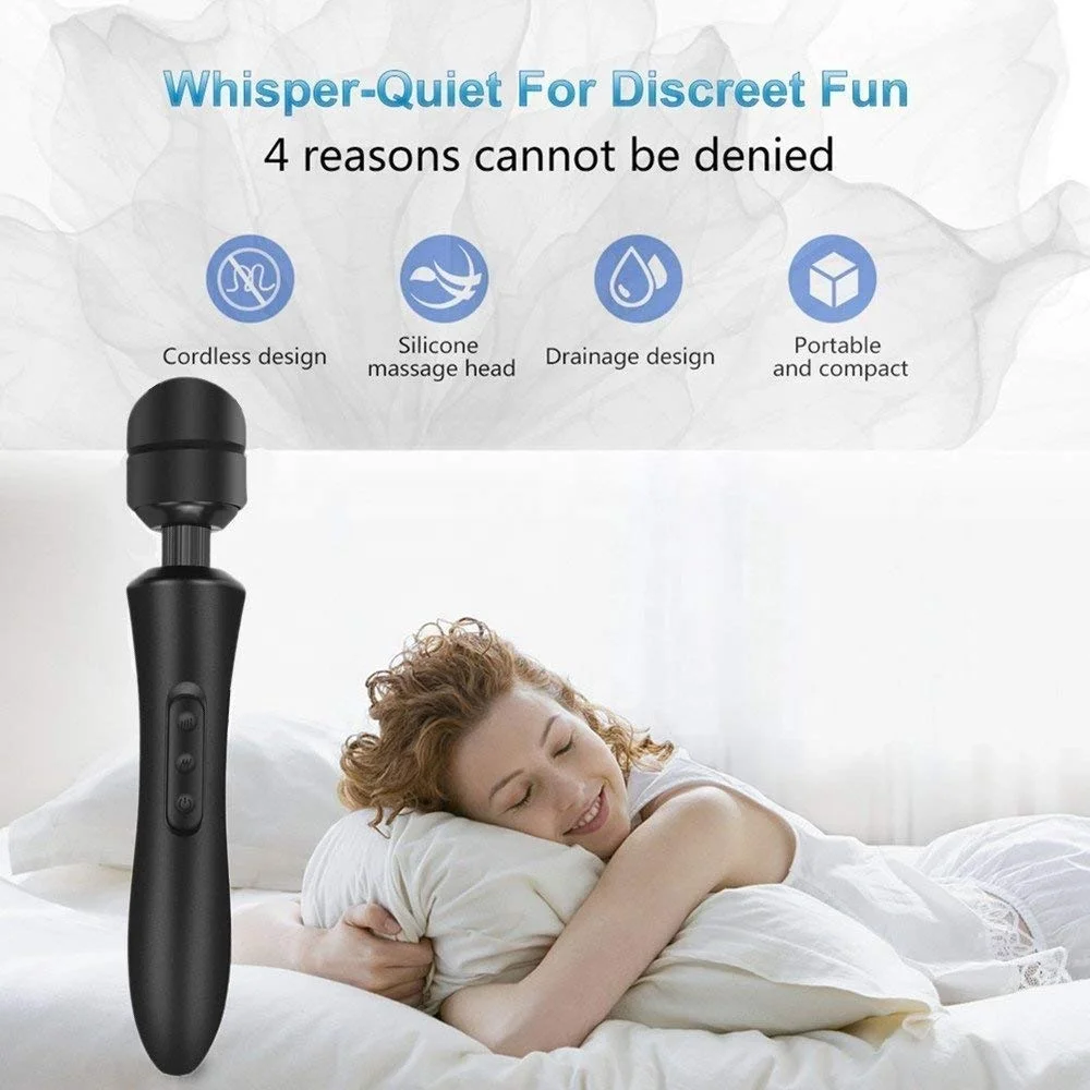 cordless vibrating massager Personal Massager Wand Massager Powerful with 10 Vibrating  Patterns,Topboutique Waterproof Body Massager Cordless USB Rechargeable for  Back Neck Shoulder Sports Recovery, Purple main image 1