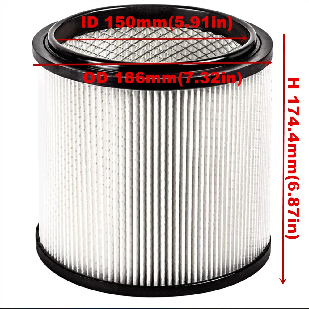 2 Filtres Plissés Pour Aspirateur Parkside (Lidl) PNTS 1400 A1, 1300 D3/F5/E4 - Neuf