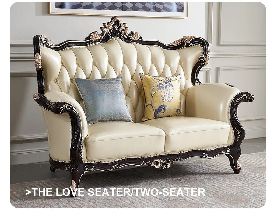 Luxury European Style Sofa Sets Living Room Furniture Turkish Classical