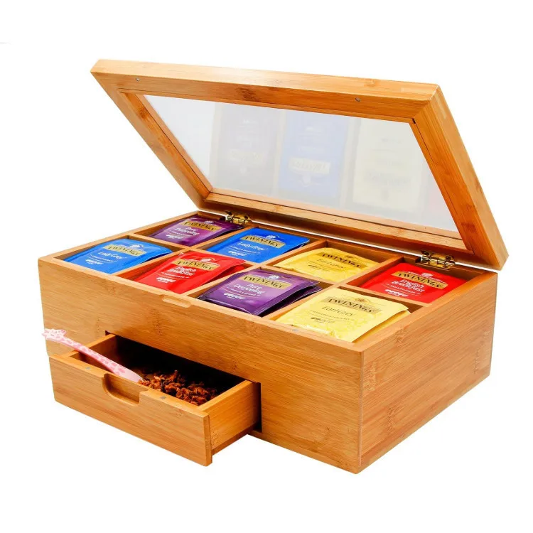 storage container bamboo teas boxs