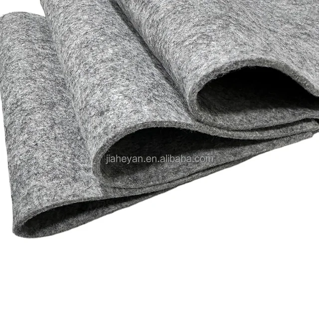 Wholesale Manufacturer Plain 100% Polyester Grey Non woven Felt Needle punched Non-woven Industry Felt 3mm thick carpet
