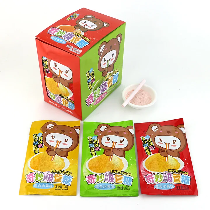 straw pressed candy