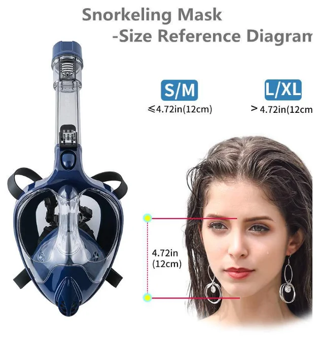 Custom High Quality New Vision Free Diving Foldable Breathing Snorkel