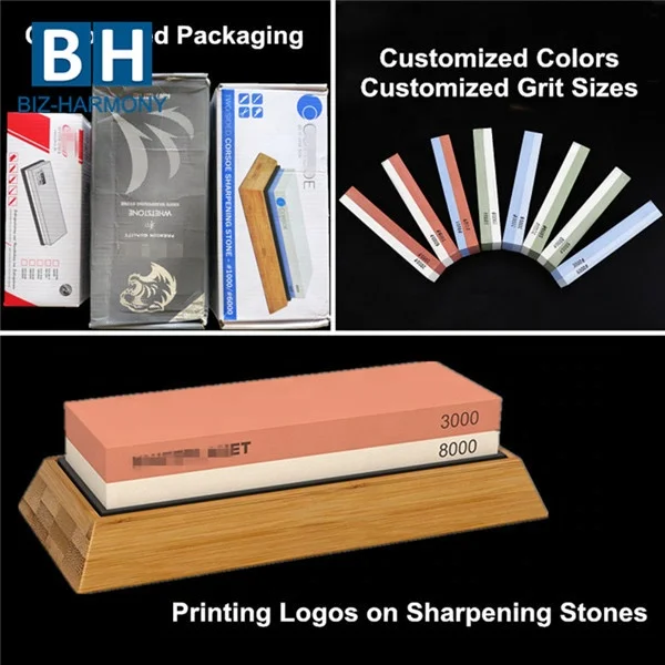 Ceramic King Japanese Angle Guide Resin Bond Knife Sharpening Stone Whetstone Set