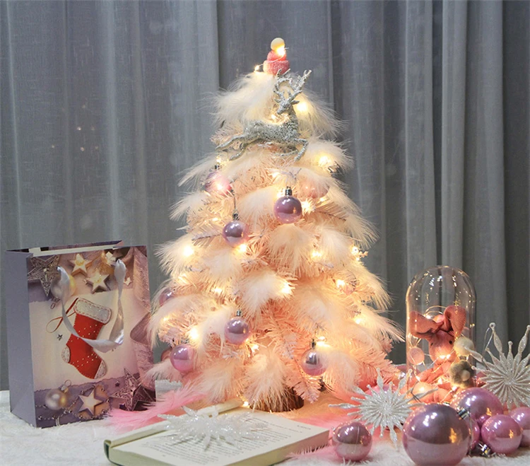 Z1407 ホームデコレーション 人工鳥 ピンクの羽 クリスマスツリー