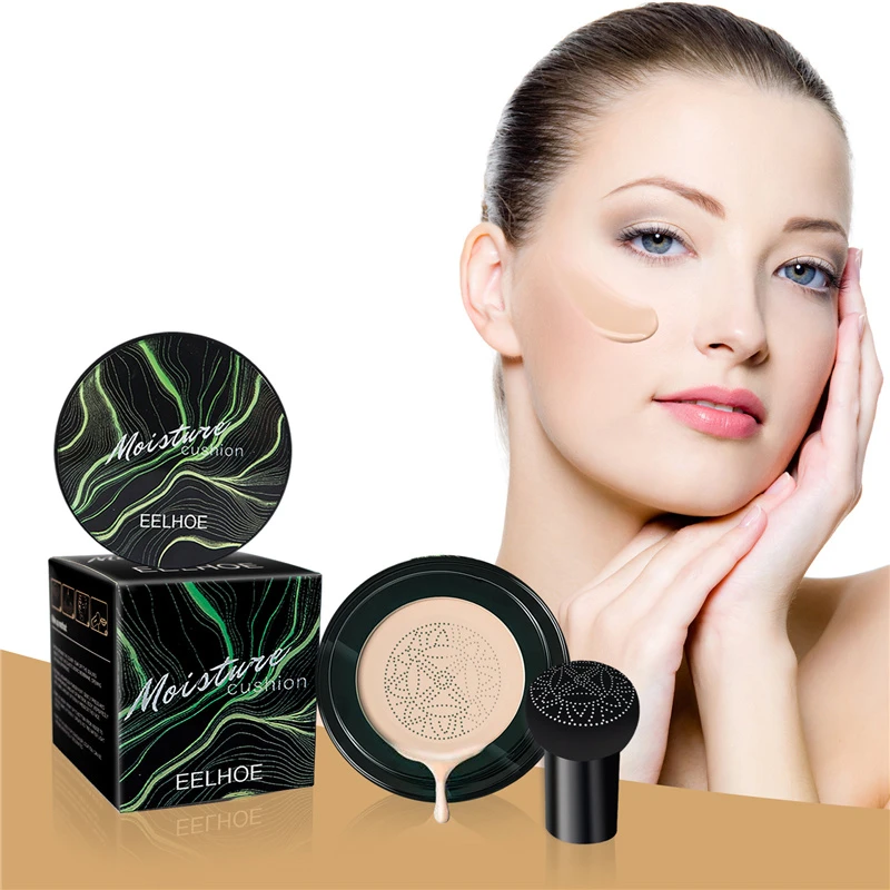 EELHOE Soft Smooth Elastic Mushroom Shape Makeup Cotton Natural Nude Makeup Setting BB Cream Foundation air Moisture Cushion