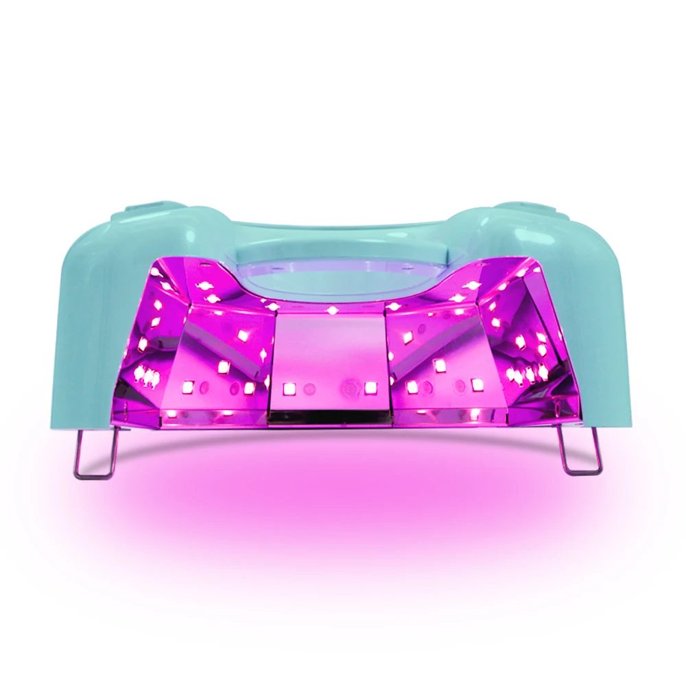 Мини светодиодная лампа для сушки ногтей мощная литиевая батарея 48 Вт Светодиодная акрилового геля розовая световая