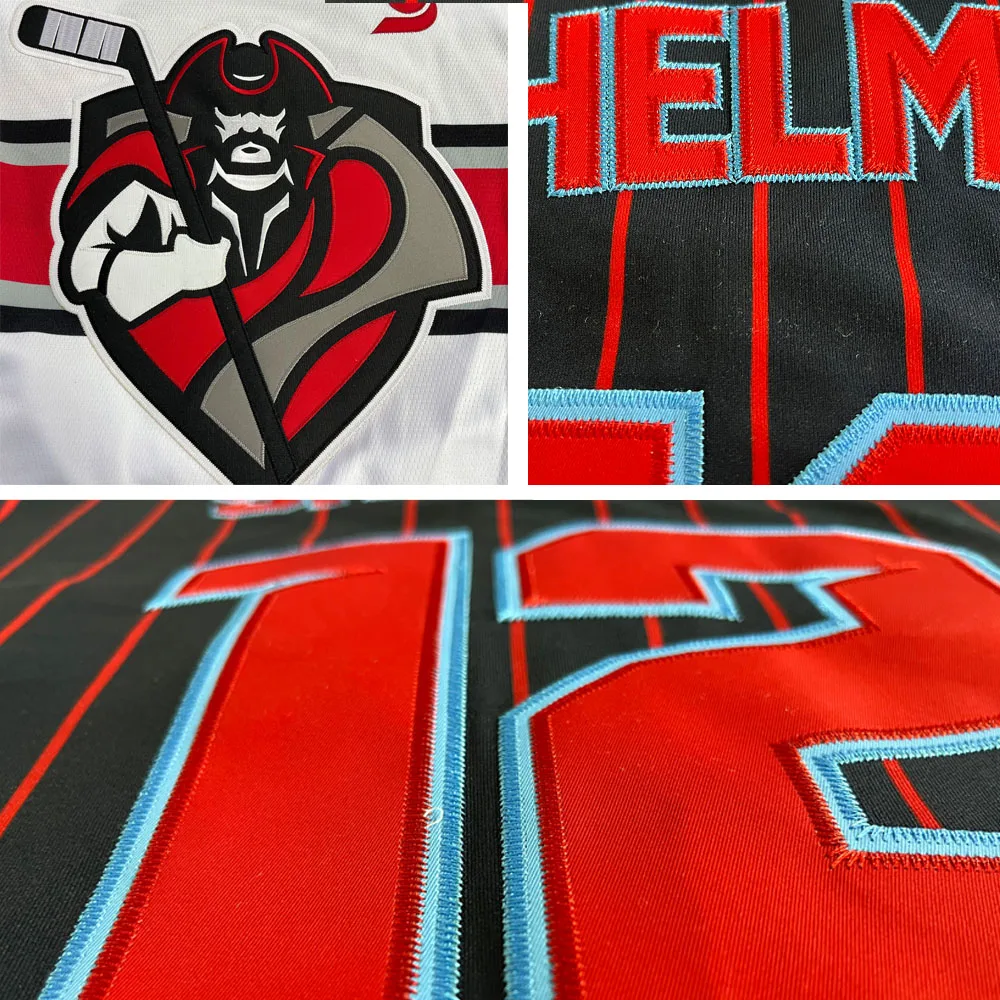BETHERIVAL Wholesale Fully Polyester Mesh Ice Hockey Jersey Twill Crests Practice Hockey Shirt manufacture