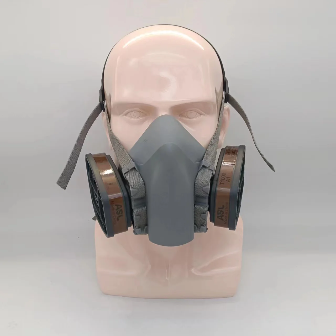 Ppe Plus Grey Tpe Half Face Mask Respirator Air Purifying Industrial