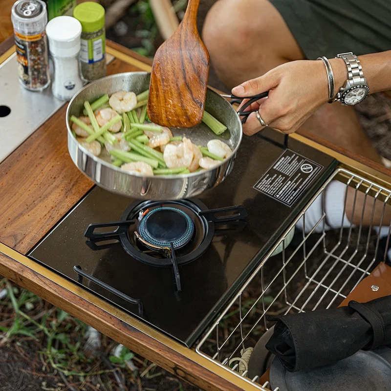 Naturehikeグランピング屋外ポータブルガス折りたたみストーブ4000Wシングルバーナーキャンプストーブ