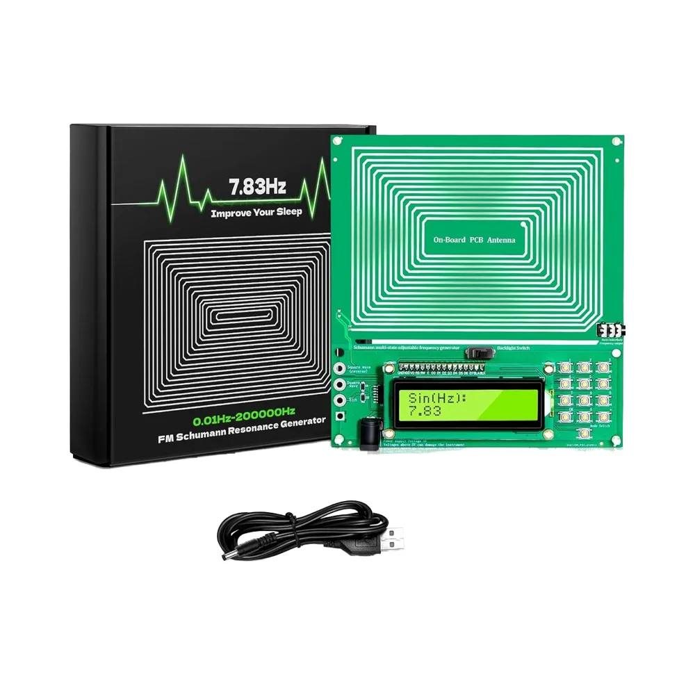 Регулируемый резонансный генератор Schumann с USB-питанием 0 01 Гц-20 кГц частотно-лечебная машина 7 83 Гц