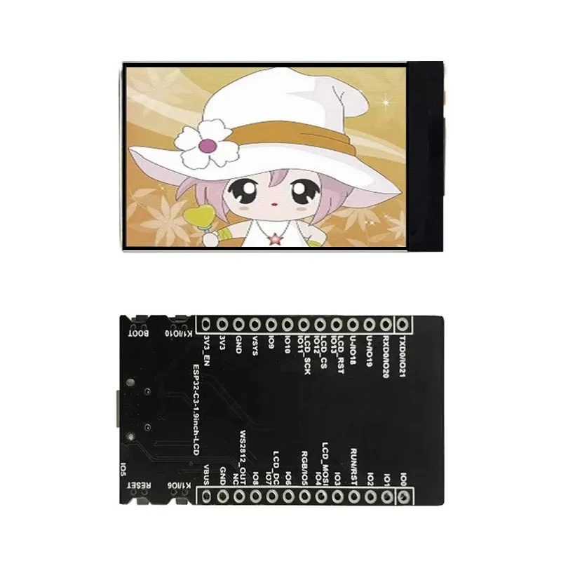 ESP32 C3 1.9 Inch LCD Display Board 170x320 MINI TV ST7789 Screen with WIFI  for Google Dinosaur Game ForArduino IED LVGL