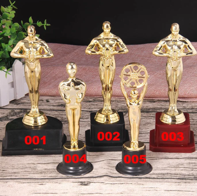 Wholesale Plastic Award Trophy Customized Resin Oscar Statue Figurines