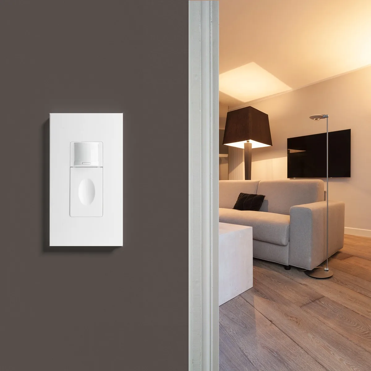 Single Live Wire Time delay Occupancy in wall PIR motion sensor for bulb light automatic motion sensor switch