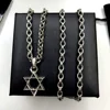 Small six-pointed star charm with alphabet chain