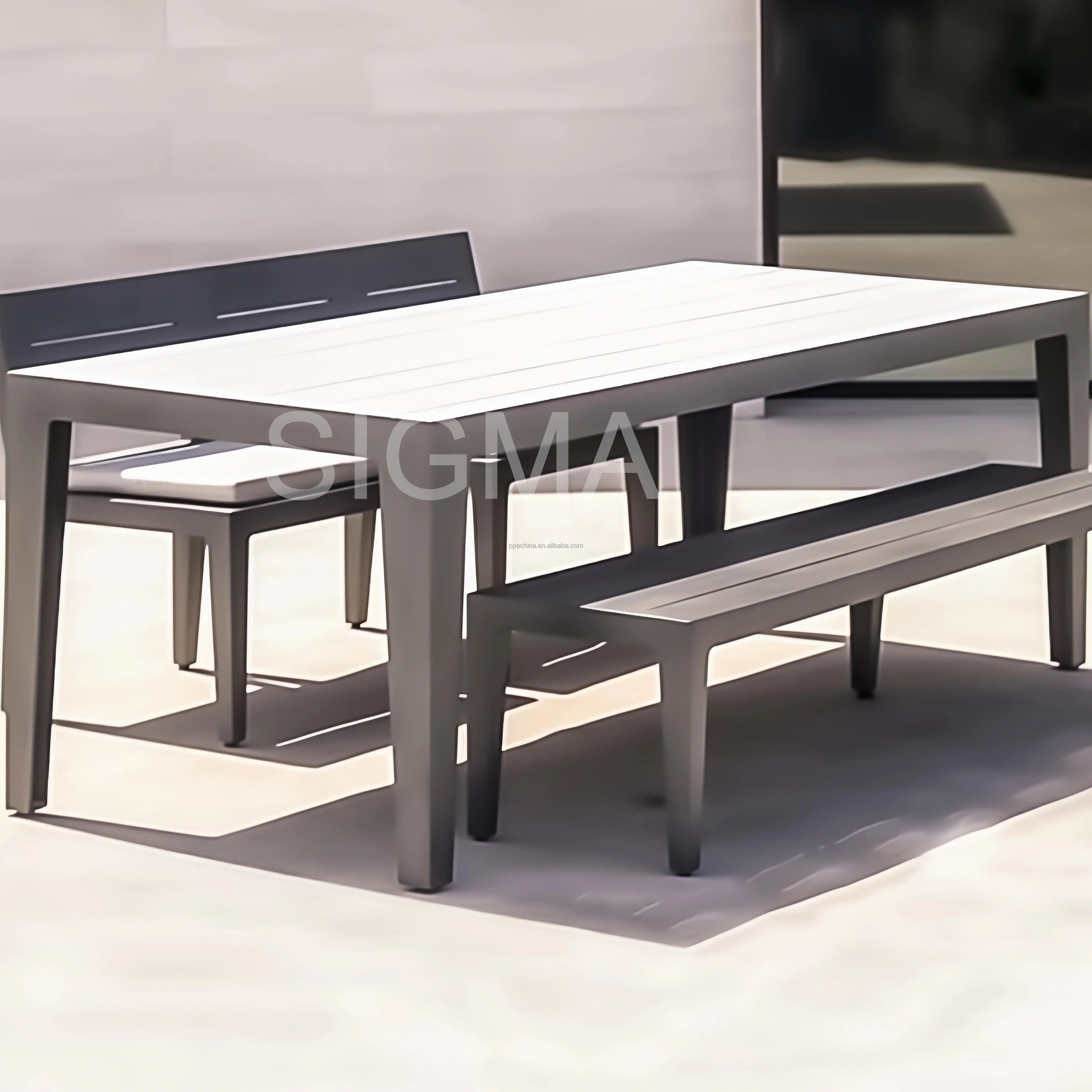 Aluminum outdoor garden dinning set customized patio dinning set outdoor dinning table and chair