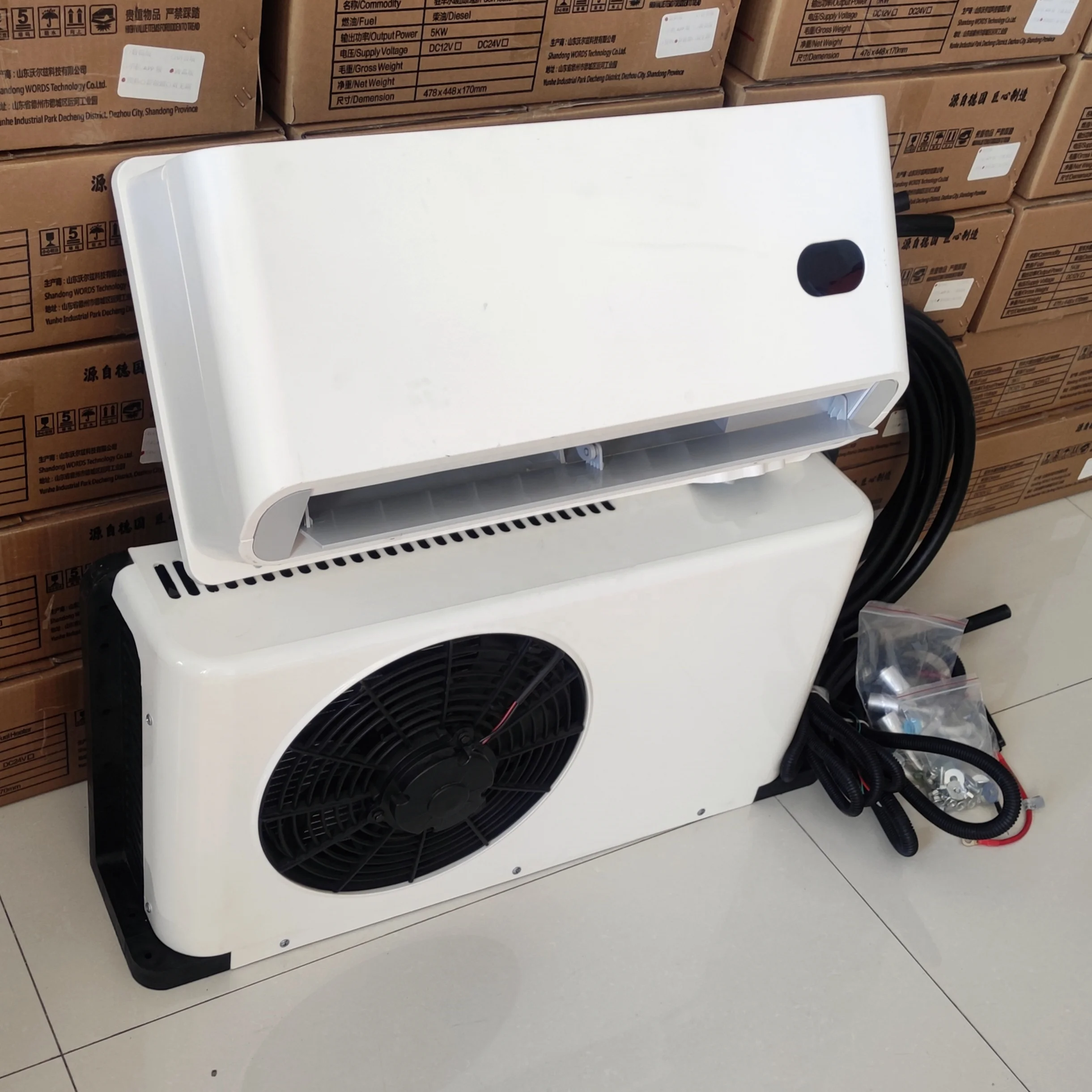 12v 24v Electric Car RV Air Conditioner Systems Cooler Parking for Car
