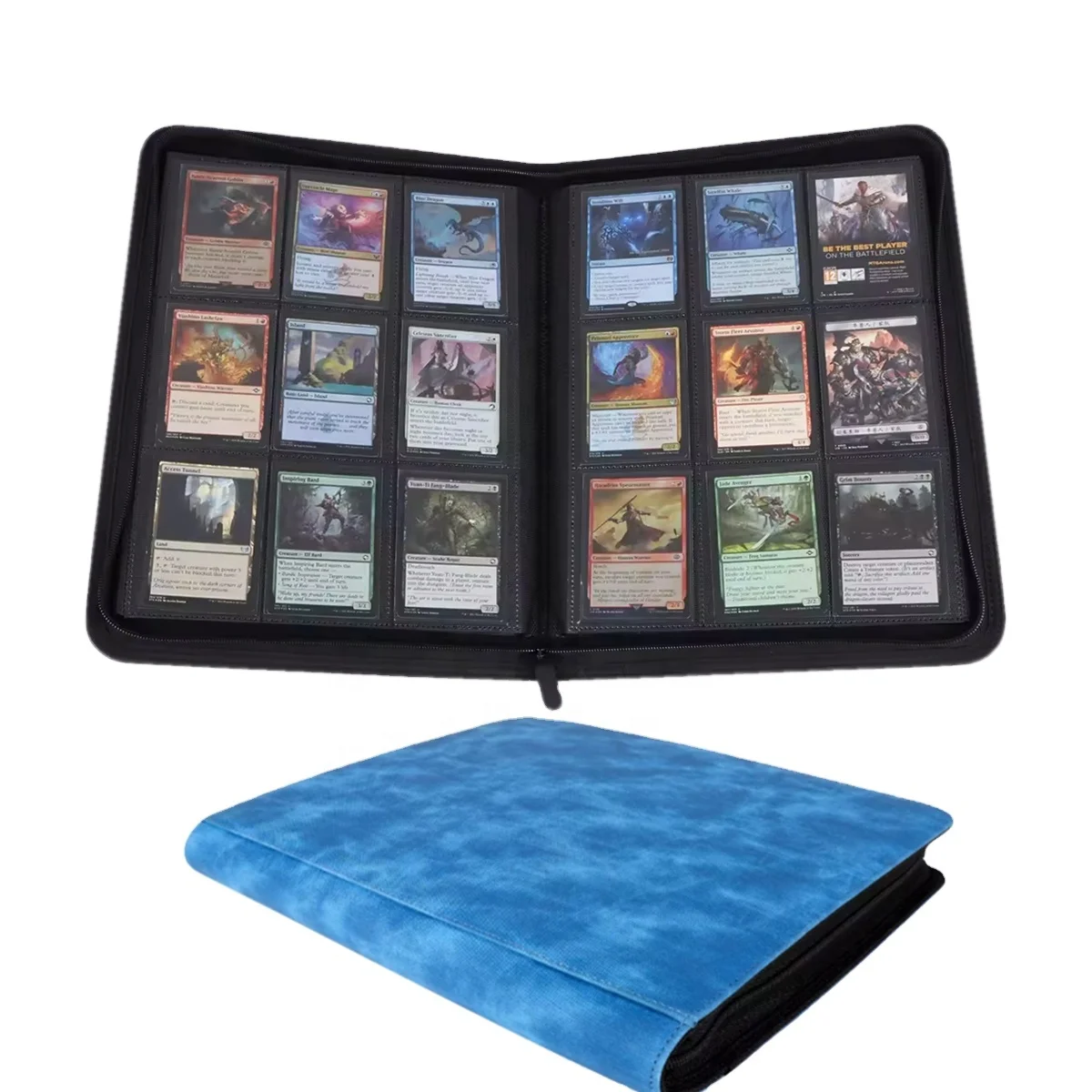 Torson in Stock Unique Design 9 Pockets 360card Pu Leather Zippered for Mtg  Tcg UG Yugioh Binder Photo Album Premium Card Binder