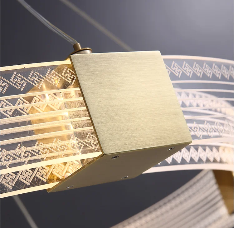 Modern Chandelier Pendant Lamp Circle Pendant Light Nordic living room acrylic chandelier light