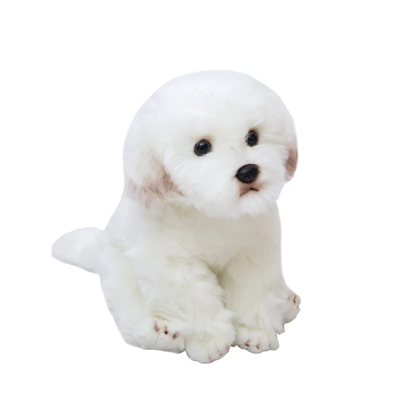 stuffed maltese dog