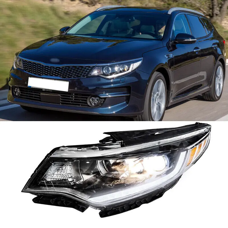 قطع غيار السيارات عالية الإصدار LED DRL سائق الجانب الأيسر الأيمن العلوي كشافات لكيا أوبتيما K5 2016 2017 2018