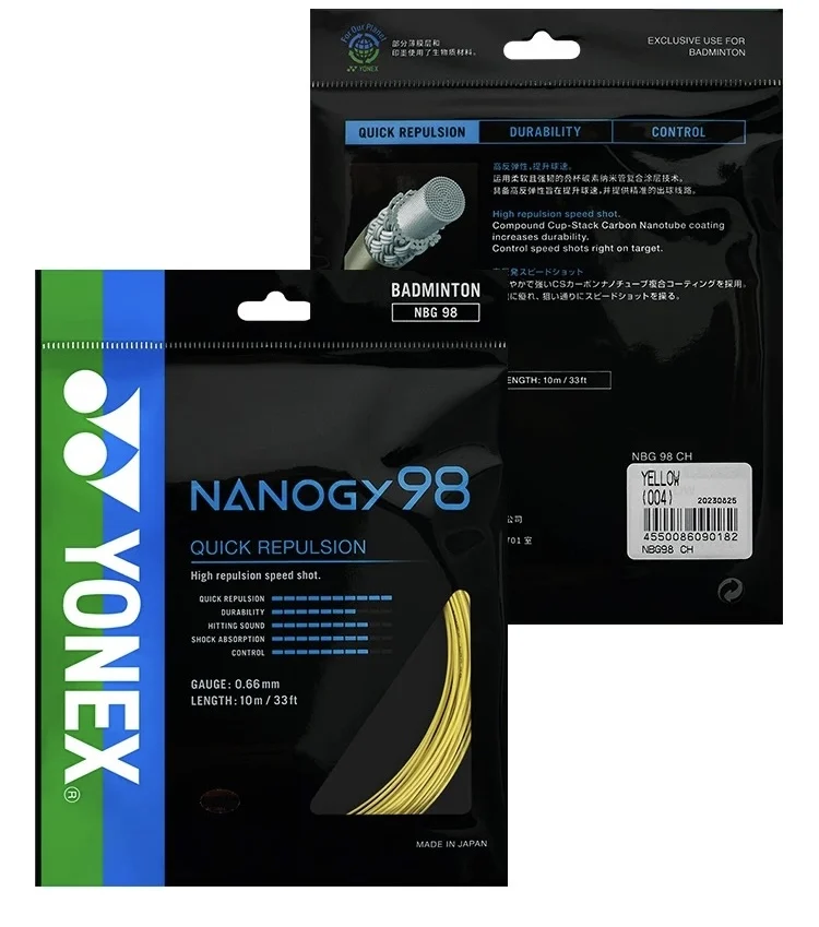 Yonex Badminton Racquet String NANOGY 98 10M