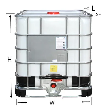 Neat Distributing 275 gal. FDA-Approved IBC Liquid Storage Tote at