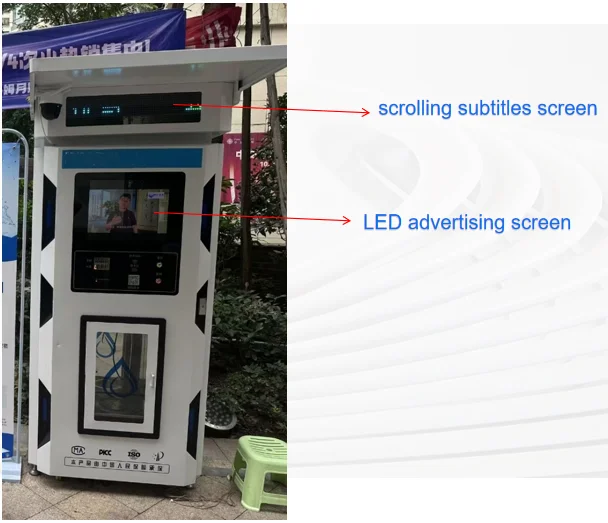 Business Self Service Automatic Refill Hydrogen Rich Purified Water Dispenser Bottle Vending Machine with Coin Operated