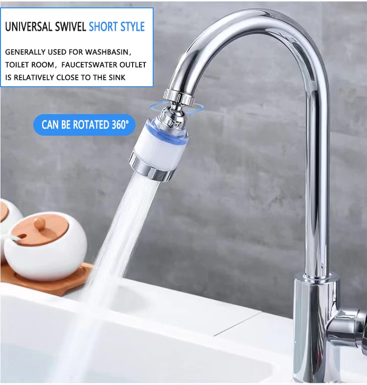 Universal Splash Filter Swivel Sink Faucet Aerator Replaceable Filter