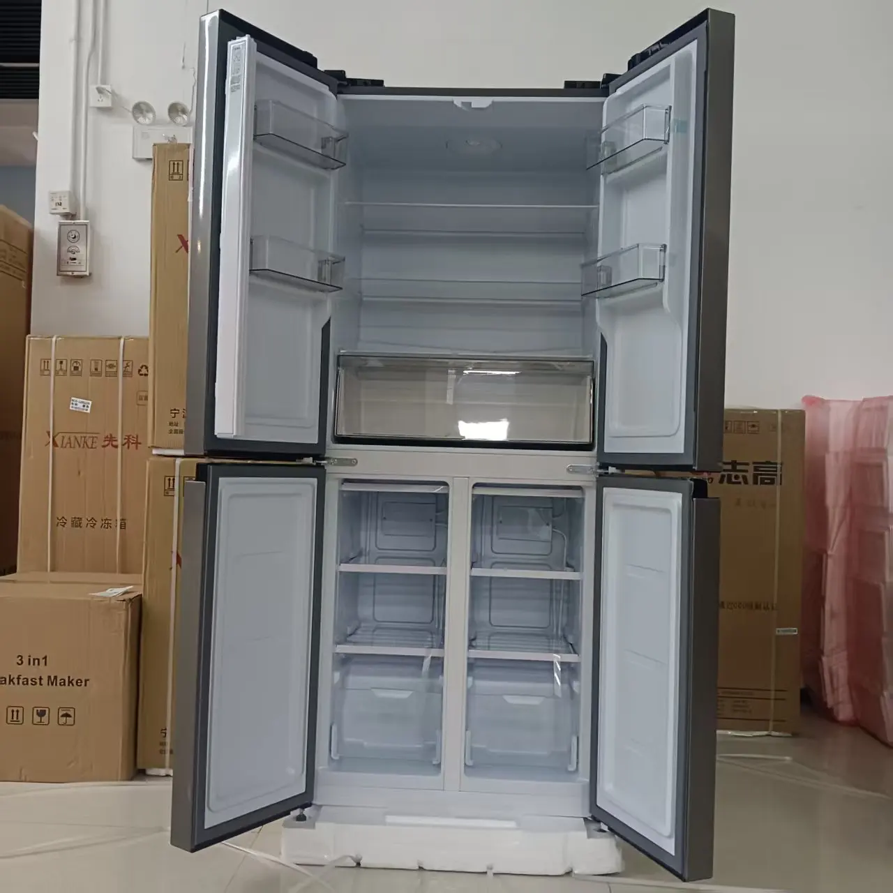 X 406L French Four Door Refrigerator - Large Capacity & Efficiency