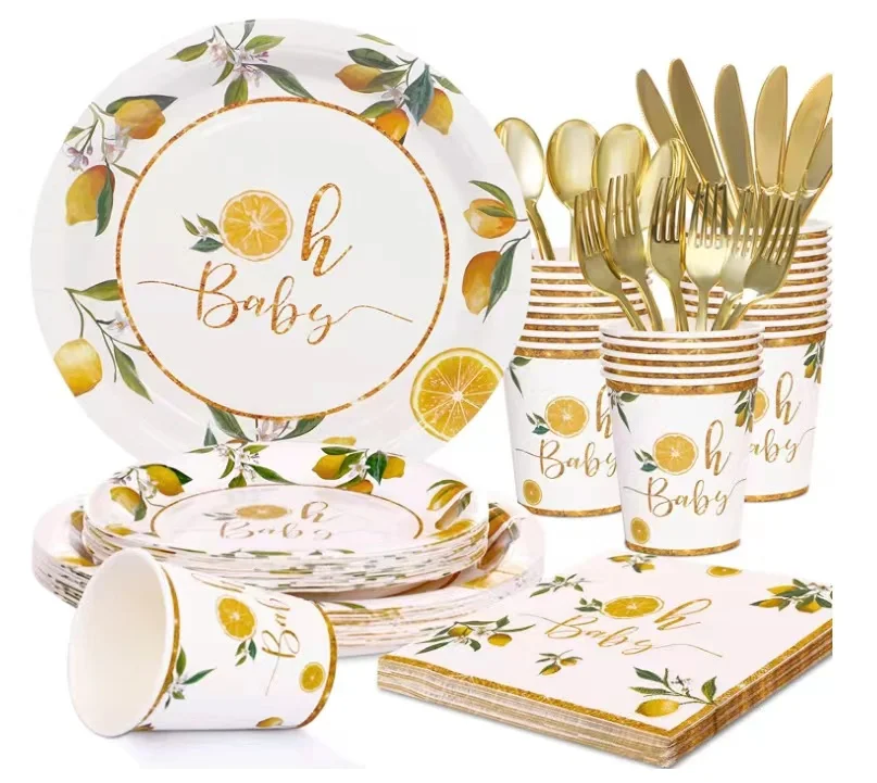 Party Decoration Supply Kit Set Paper Plate Tableware Disposable