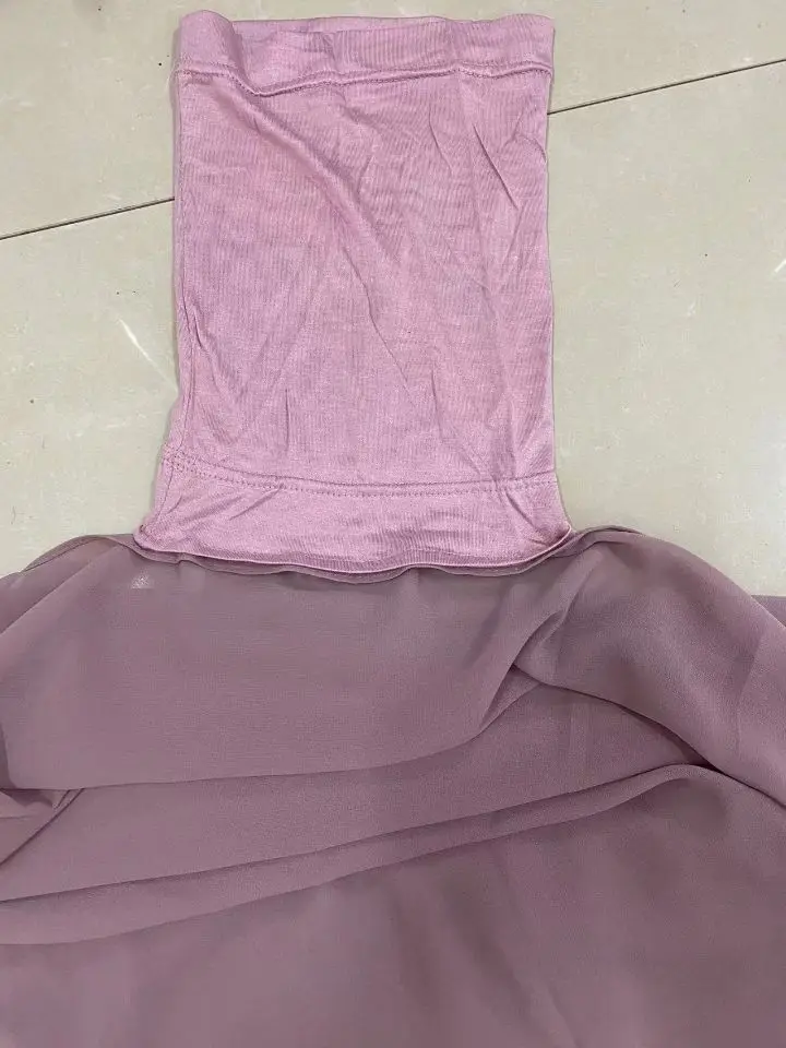 2022 New Underscarf Custom Plain Instant Chiffon Hijab With Inner ...