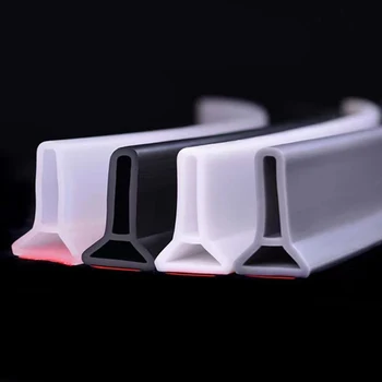 Collapsible Silicone Shower Barrier Water Retaining Strip Threshold with Moulding Cutting Processing Service Rubber Product